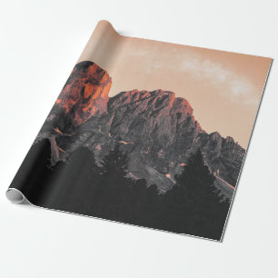 TIEFENWINKEL-FOTO EINER GESTEINSFORMATION GESCHENKPAPIER