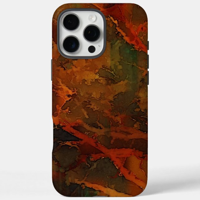 Tiefer Herbst reichlich Abstrakter Fall iPhone 16 Pro Max Hülle (Rückseite)