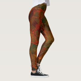 Tiefer Herbst reichlich Abstrakter Fall Leggings