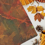 Tiefer Herbst reichlich Abstrakter Fall Schal<br><div class="desc">Abstrakte Baumzweige und Herbstlaube in tieferdigen Herbstfarben braun,  grün,  orange und gelb. ♡ Idyllfire</div>