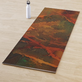Tiefer Herbst reichlich Abstrakter Fall Yogamatte