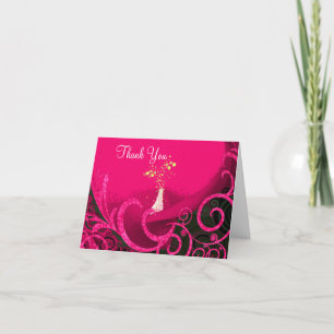 Tiefer Rasberry Wirbel Calas Lilly dankt Ihnen Dankeskarte