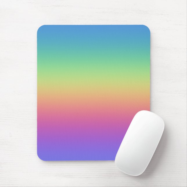 Tiefer Regenbogen-Gradient Mousepad (Mit Mouse)