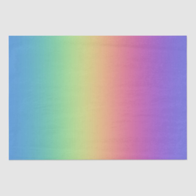 Tiefer Regenbogen-Gradient Seidenpapier (Vorderseite)