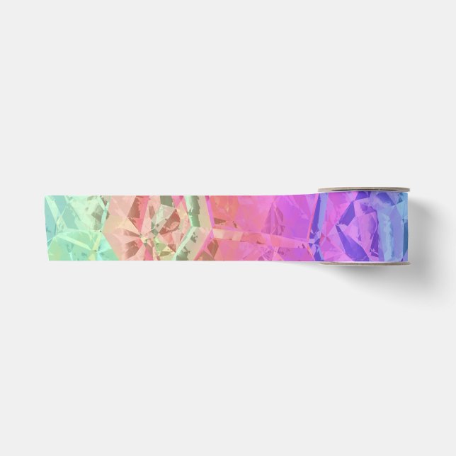 tiefer Regenbogenkristall: Satinband (Vorderseite)