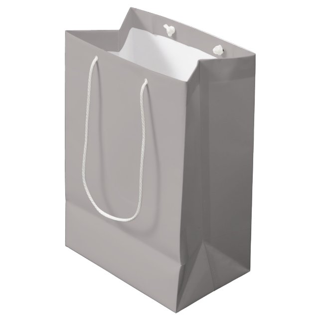 tiefer Sand, beigefarben Mittlere Geschenktüte (Vorderseite Schrägansicht)
