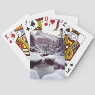 Tiefer Schnee bei Middle Emerald Pools Spielkarten
