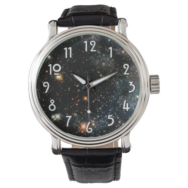 Tiefer Weltraumkosmos Armbanduhr (Vorderseite)
