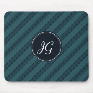 Tiefes Aqua-Marine-Blau-attraktives nobles Muster Mousepad