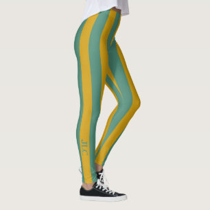 Tiefes aquamarines und würziges leggings