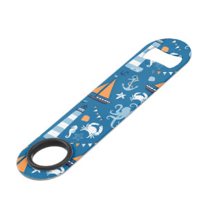 Tiefes Blau alle Sachen nautisch Speedflaschenöffner