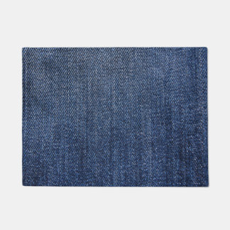 Tiefes blaues Denim Fußmatte