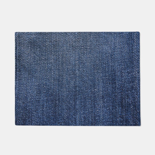 Tiefes blaues Denim Fußmatte (Vorderseite)