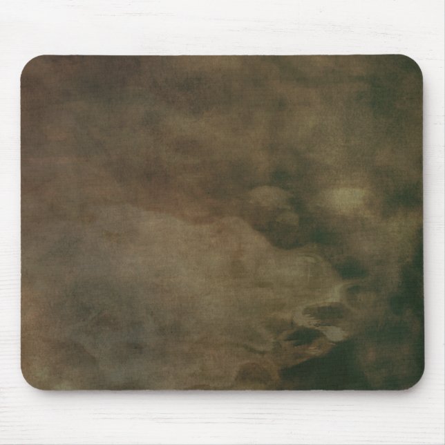 Tiefes, braun gefaltenes Pergamentpapier Mousepad (Vorne)