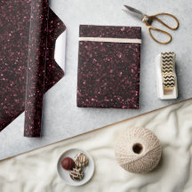 Tiefes Burgunder-Wein Schwarz Glitter-Muster