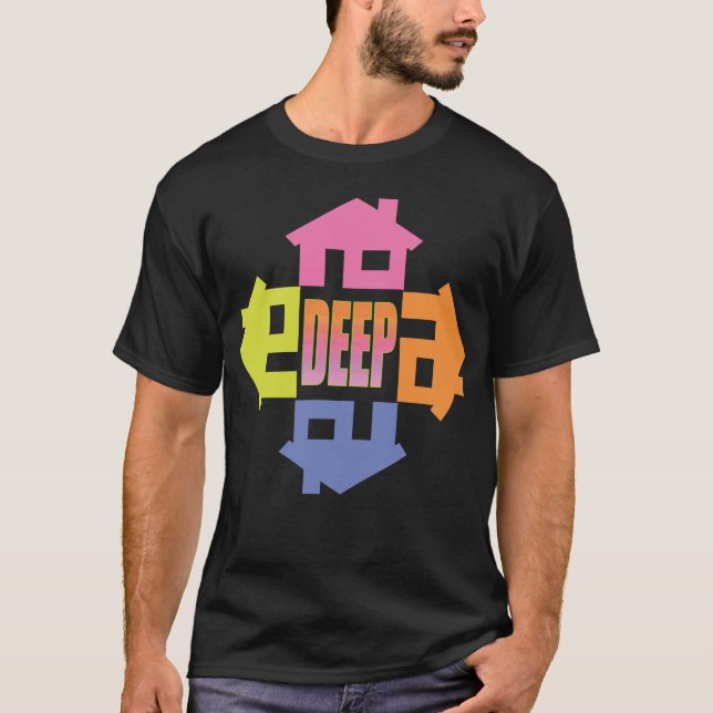Tiefes Haus-T-Shirt durch Stephen Hughes T-Shirt (Vorderseite)