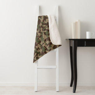 Tiefes Holzcamouflage  Sherpadecke