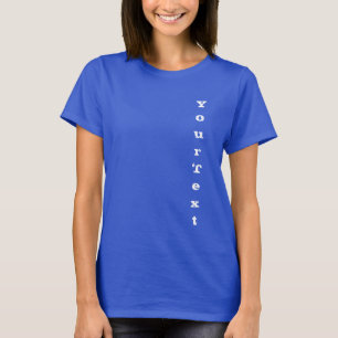 Tiefes königsblaues abgenutztes Text Modern Elegan T-Shirt