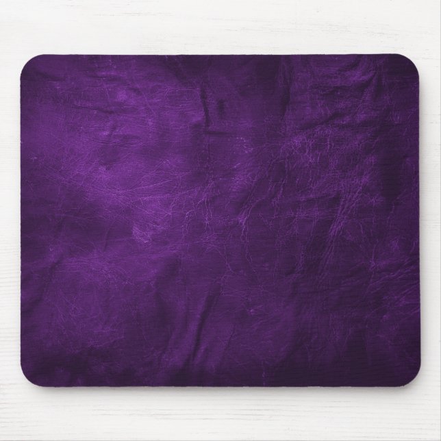 Tiefes Lila Leder Mousepad (Vorne)