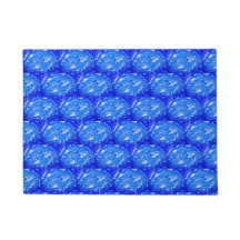 Tiefes Ozeanblau Geometrisch 