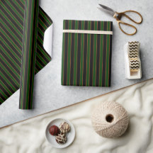 Tiefes Vintage-Streifenmuster Geschenkpapier Rolle