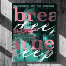Tiefes Yoga-Poster - Wellness & Bewahrung