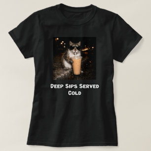 Tiefgründige Schlucke Kalt Servierte Reflektierend T-Shirt