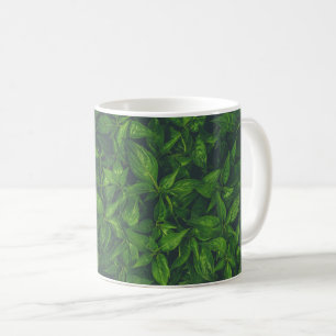 Tiefgrüne Blätter Kaffeetasse