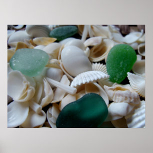 Tiefgrüne Printwerbung Poster