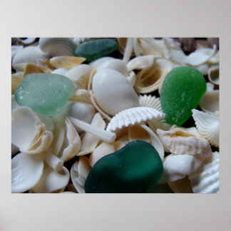 Tiefgrüne Printwerbung Poster