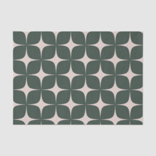 Tiefgrünes Mittelalter Modernes Elegantes Boho Seidenpapier