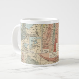 Tieflander-Atlas-Karte Jumbo-Tasse