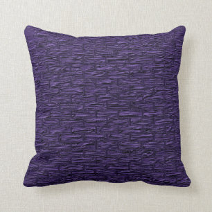 Tiefpurpurne Ziegelstein-Muster-Lumbar-und Kissen
