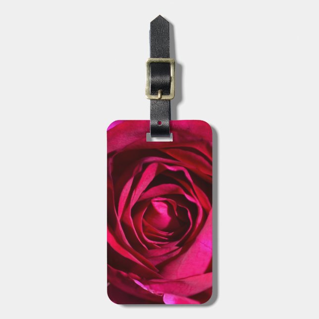 Tiefpurpurner Rosen-Gepäck-Umbau Gepäckanhänger (Vorderseite vertikal)