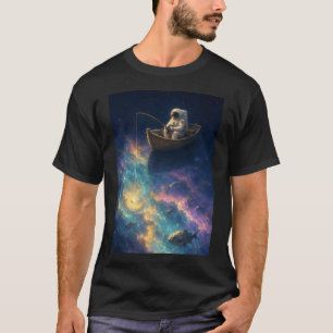 Tiefraumfischfang — Astronaut im Ruderboot T-Shirt