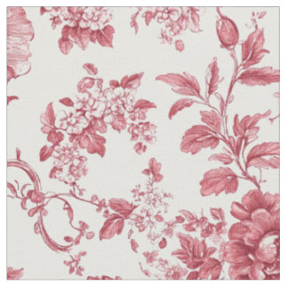 Tiefrosa Blumenrankenmuster Stoff