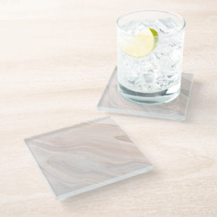 Tiefrosa Marmor-Finish-Dekorative Glasuntersetzer