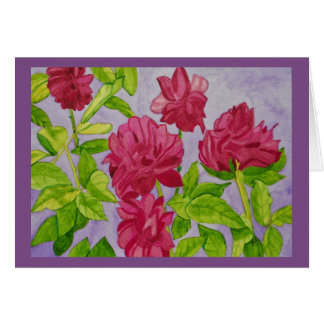 Tiefrosa RosenWatercolor