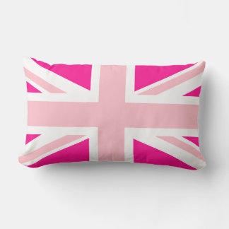 Tiefrosa Union Jack Lendenkissen