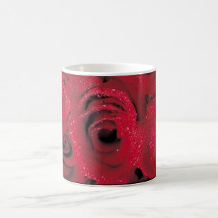 Tiefrote Bevorzugungs-Tasse der Rosen-(1) Kaffeetasse