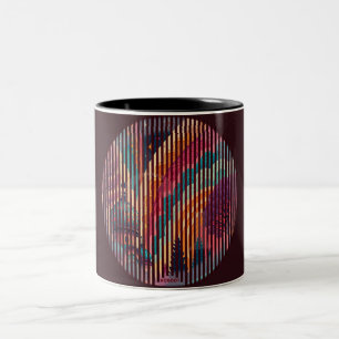 Tiefrote Pflaumen-Farbige Optik-Fantasie-Tasse – A Zweifarbige Tasse