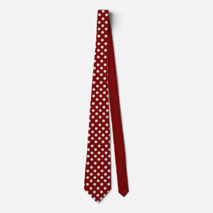 Tiefrote Punkte Krawatte