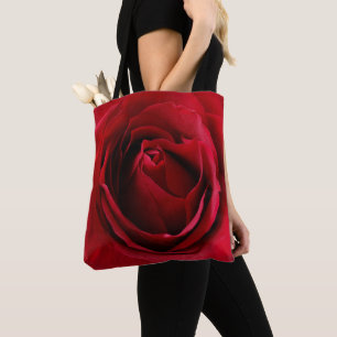 tiefrote Rose Tasche