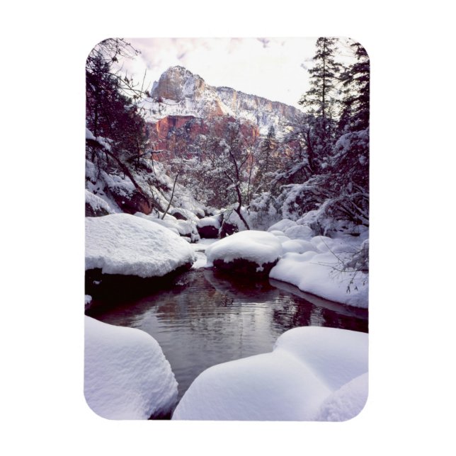Tiefschnee in den mittleren Smaragdpools Magnet (Vertikal)