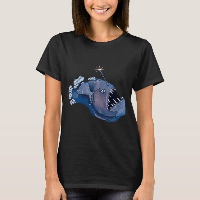 Tiefsee-Anglerfisch T-Shirt (Vorderseite)