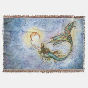 Tiefsee-Mond-Fantasie-Kunst von Molly Harrison Decke