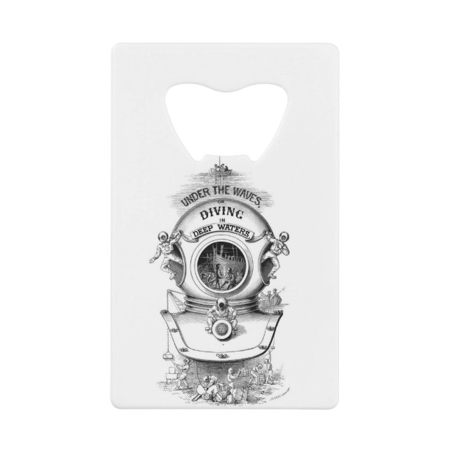 Tiefsee-Tauchsturzhelm Geldbeutel Flaschenöffner (Vorderseite)