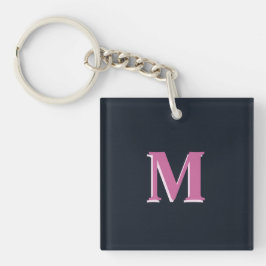 Tiefseefischerei mit Monogramm Schlüsselanhänger