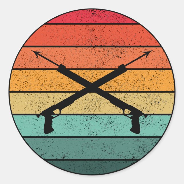 Tiefseefischerei Runder Aufkleber (Vorderseite)