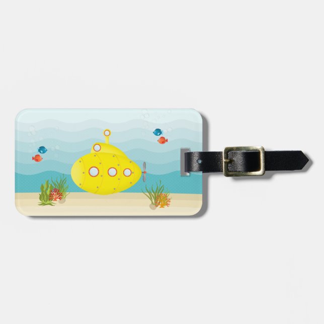 Tiefseegarnelenuntersee Gepäckanhänger (Vorderseite horizontal)
